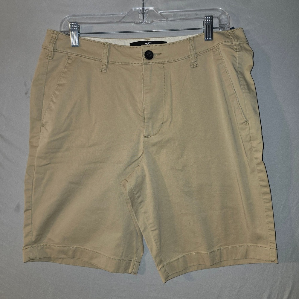 Hollister Classic Short 9" 32 Mens Khaki Tan Epic Flex Chino 328-281-0977-475